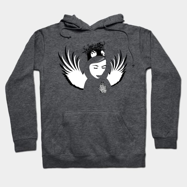 doomed devotion angel Hoodie by somatosis